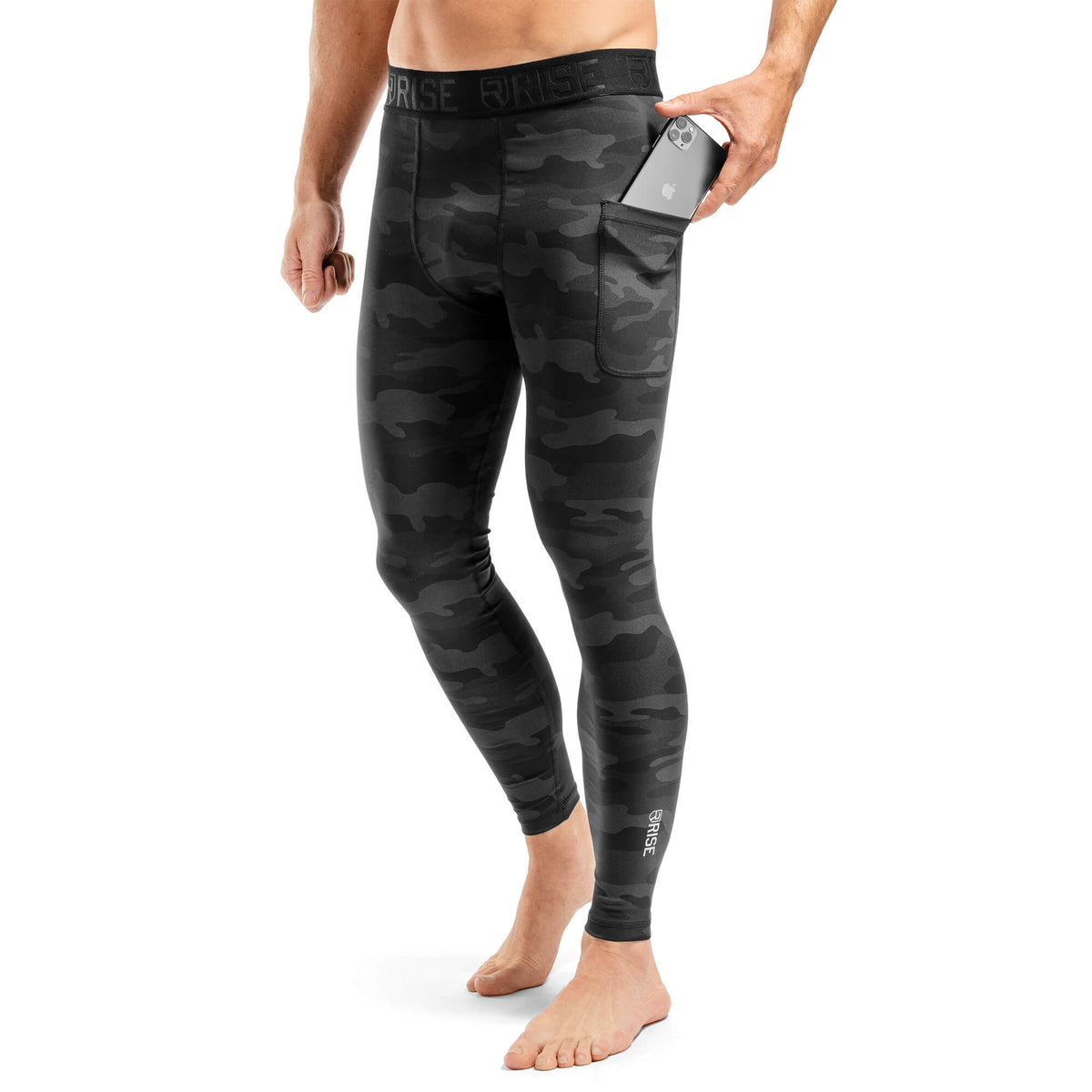 Absolute Compression Pants Black Camo M
