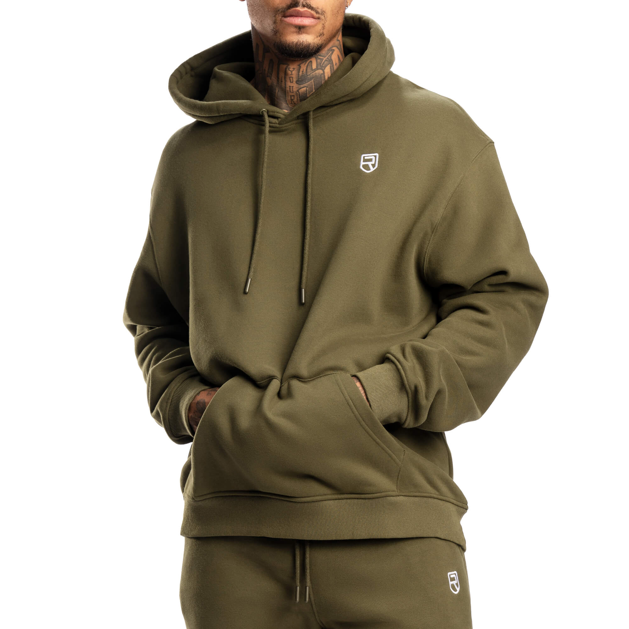 Sweat à capuche confortable 2.0 - Vert armée
