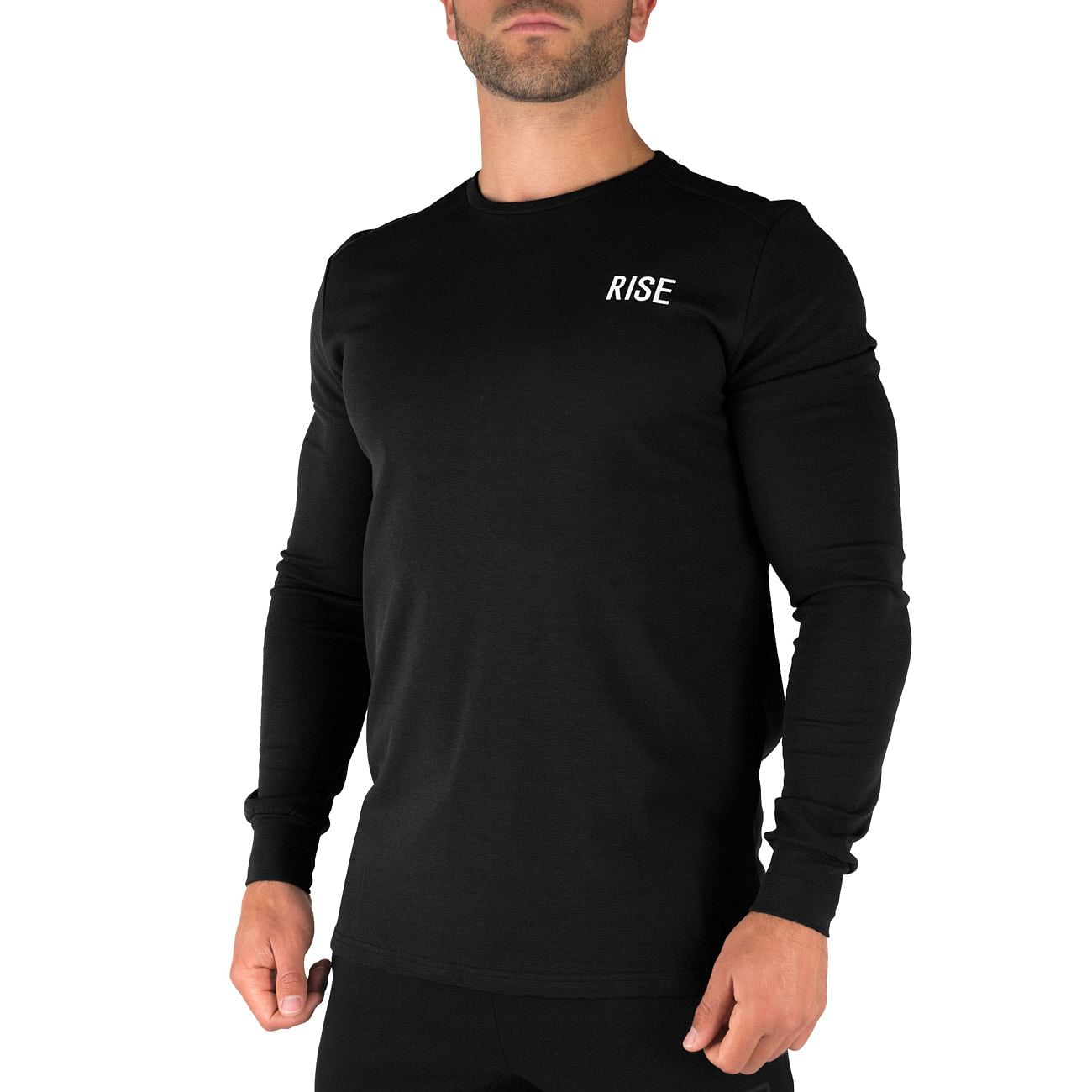 Offshore Fleece Light Crew  – Black - Rise