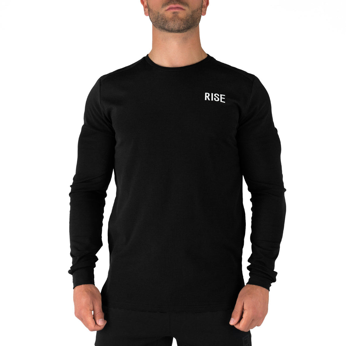 Offshore Fleece Light Crew  – Black - Rise