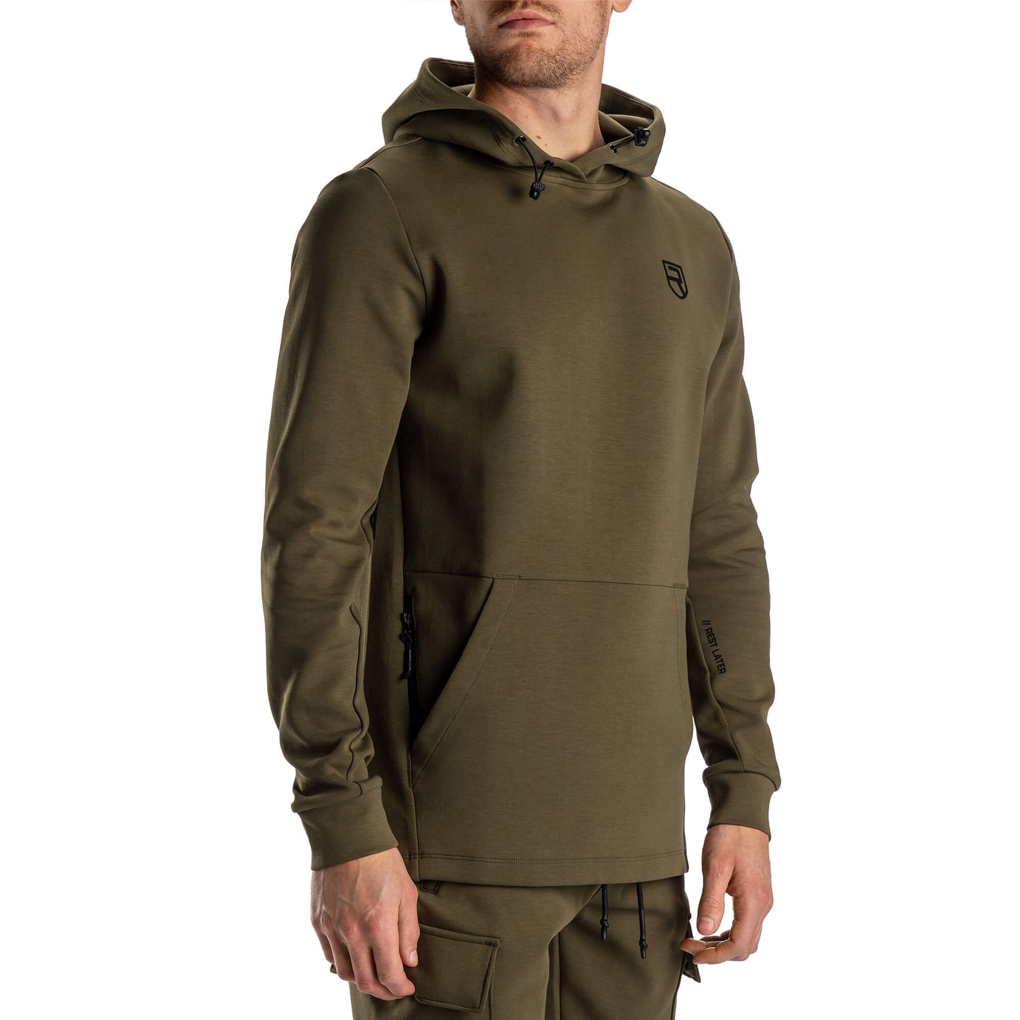 Rest Later Hoodie - Army Green