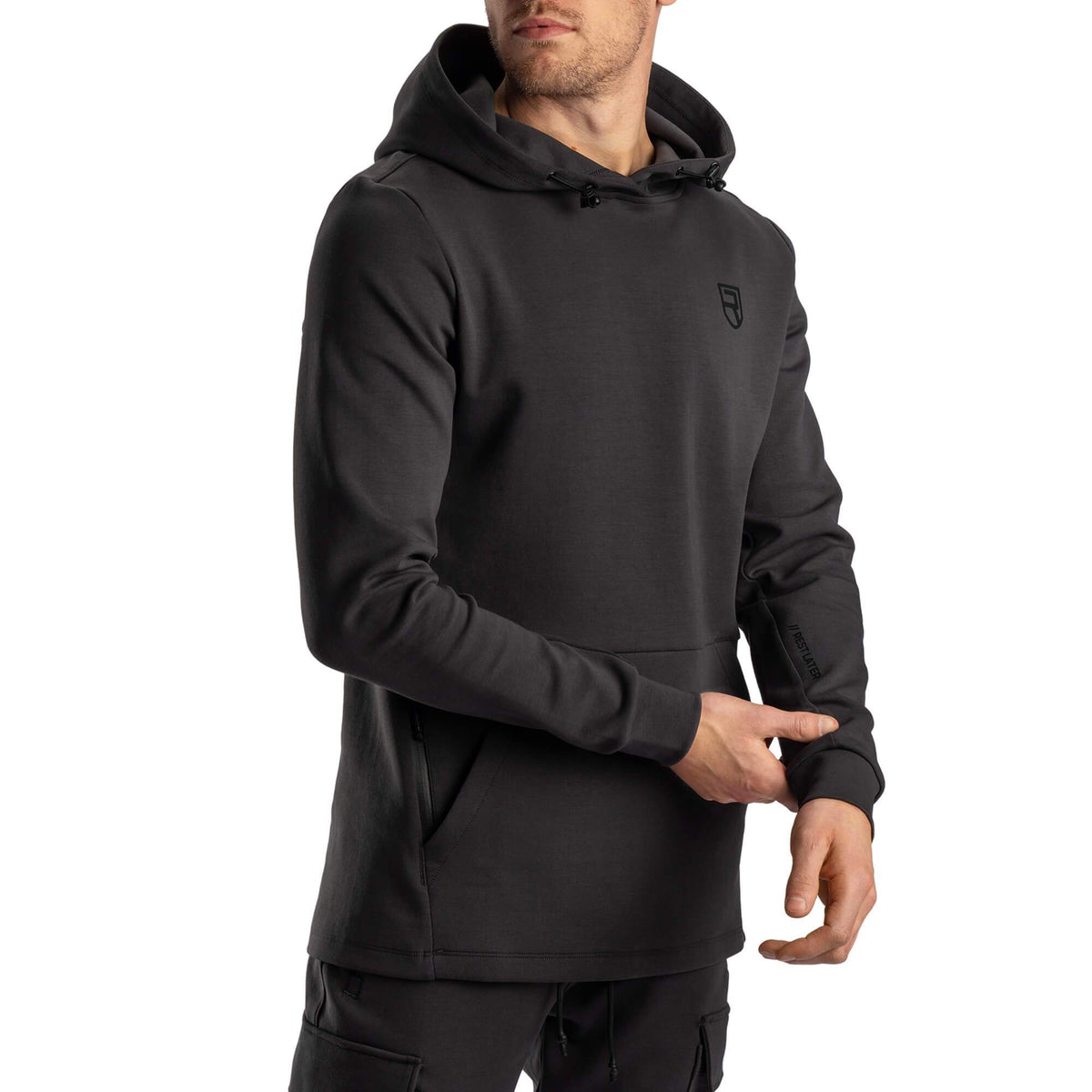 Rest Later Hoodie Graphite Rise Canada