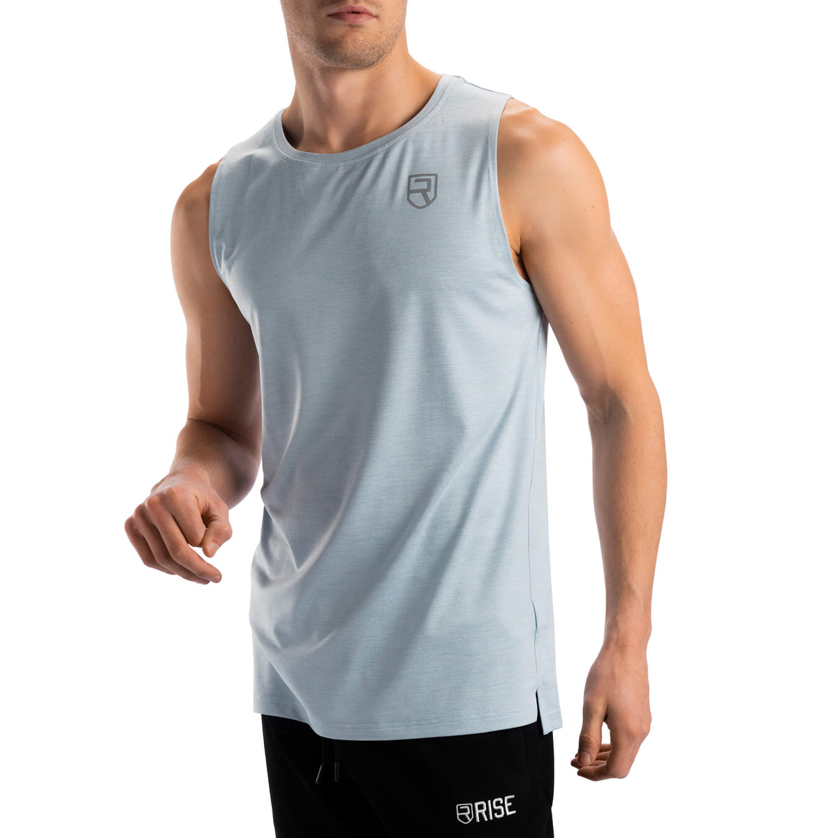 Débardeur le plus doux – Bleu clair chiné