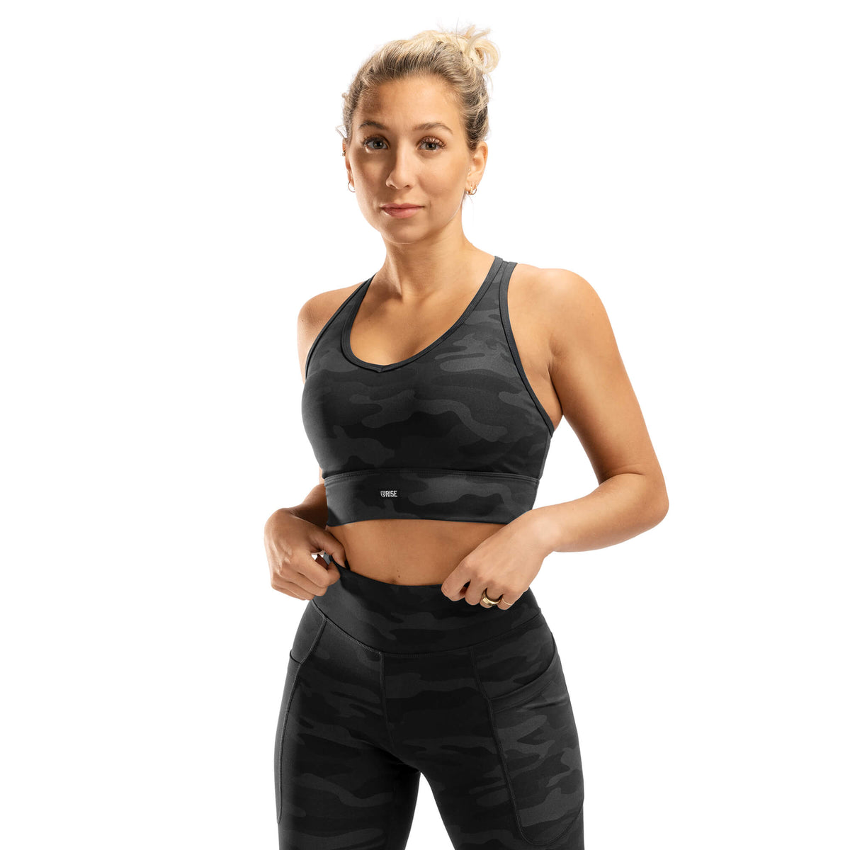 Absolute Crop Tank - Black Camo