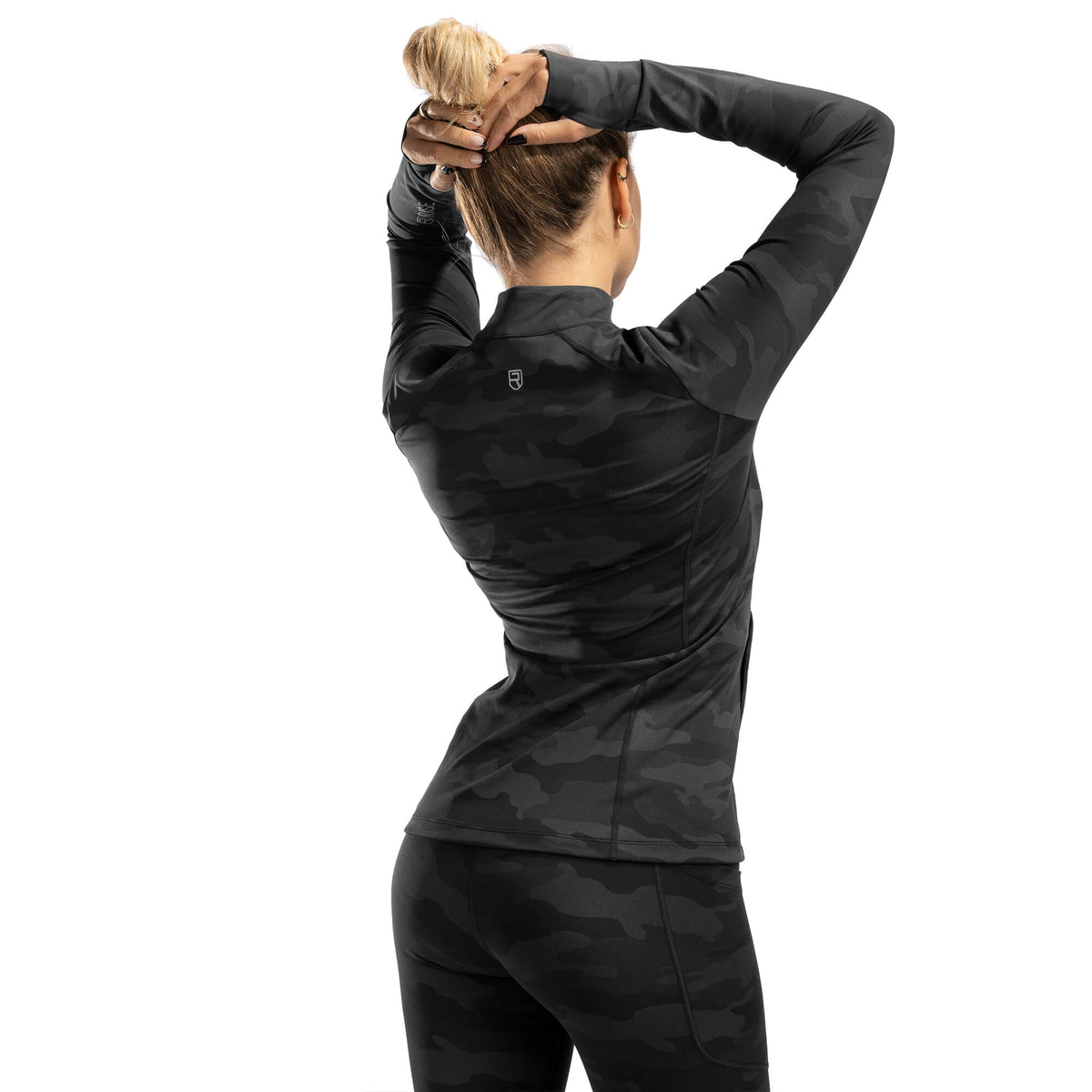 Absolute 1/4 Zip - Camo Noir