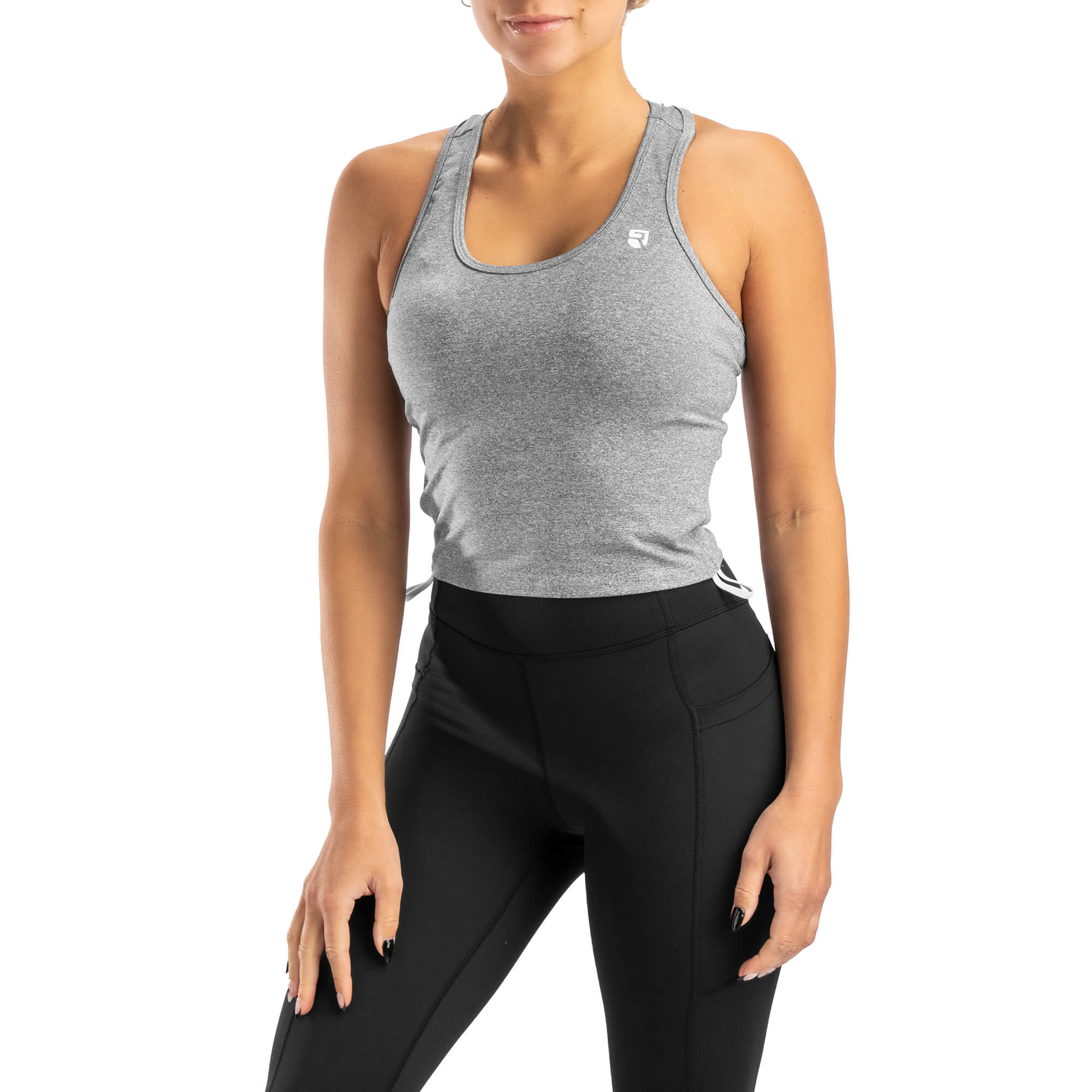 Allure Crop Top – Light Grey