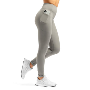 Arsenal High-Waisted Pockets Leggings - Grey - Rise Canada