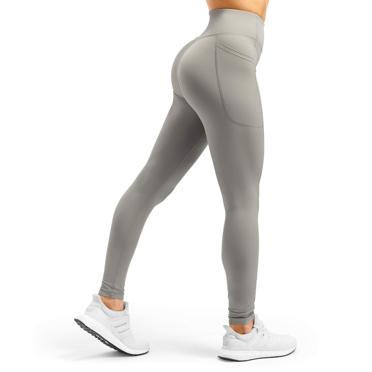 Arsenal High-Waisted Pockets Leggings - Grey - Rise Canada