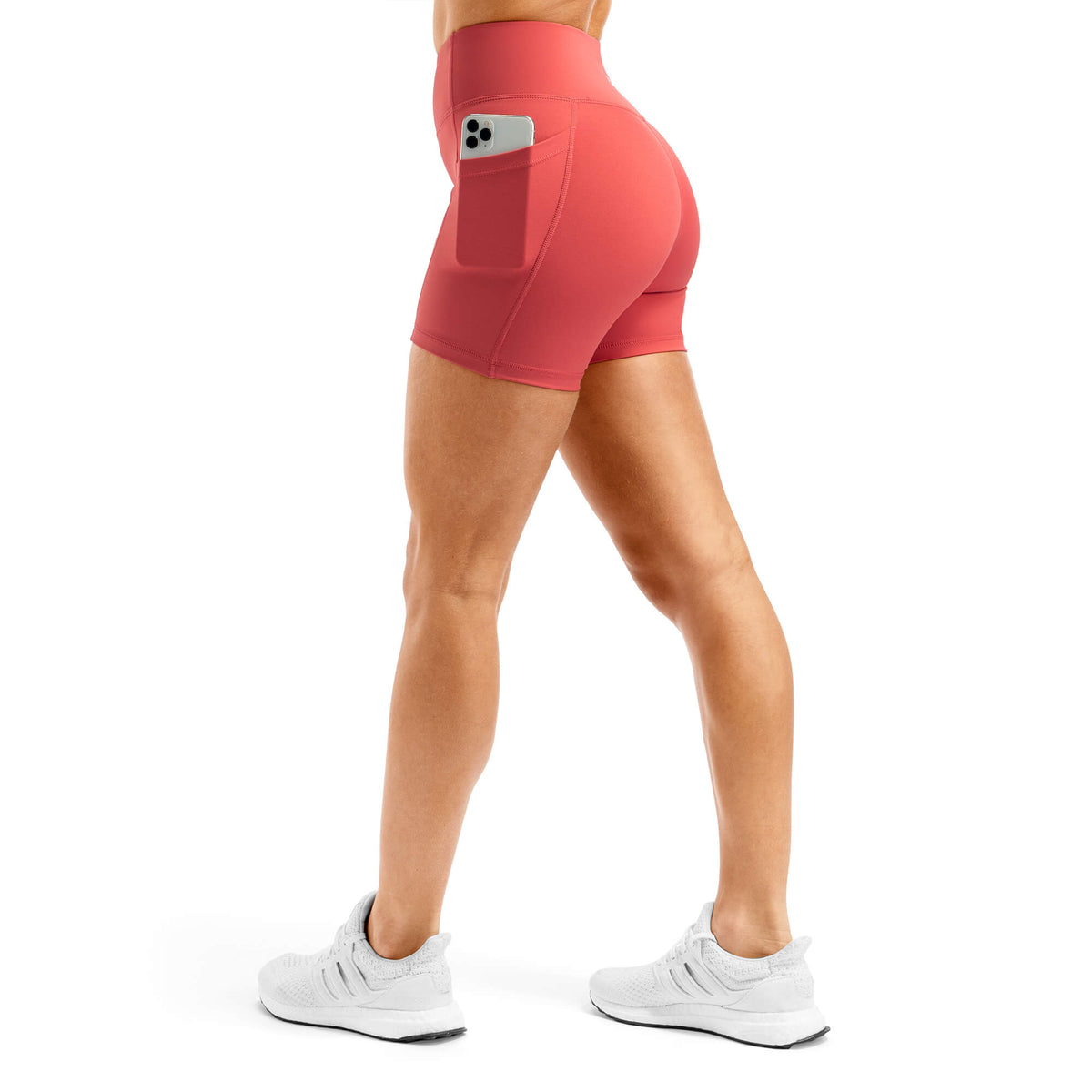 Coral high discount waisted shorts