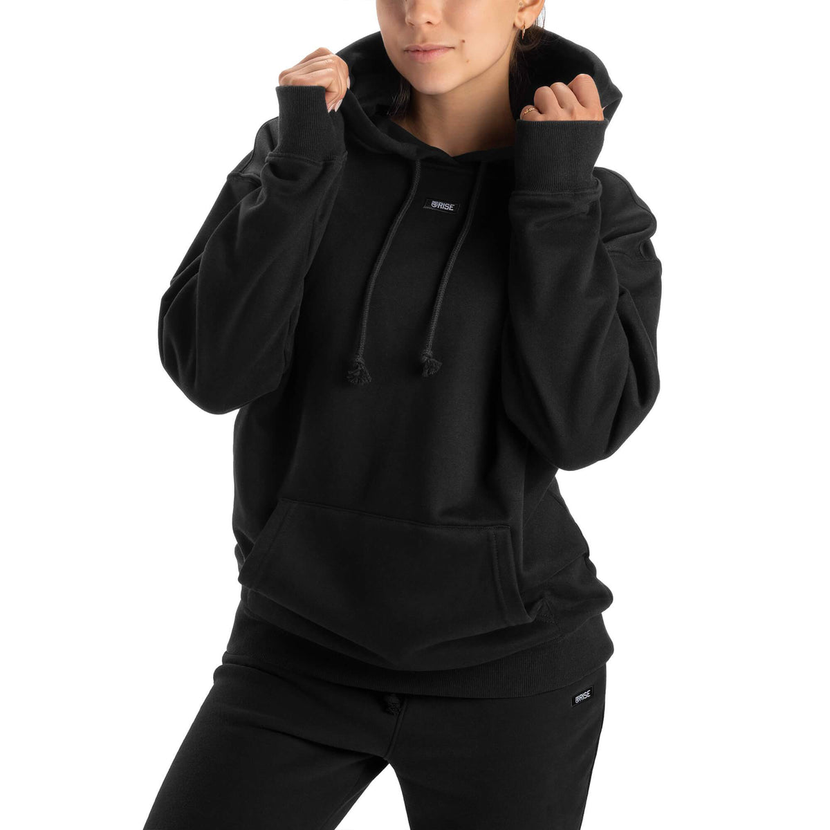 Sweat à capuche confortable - Noir