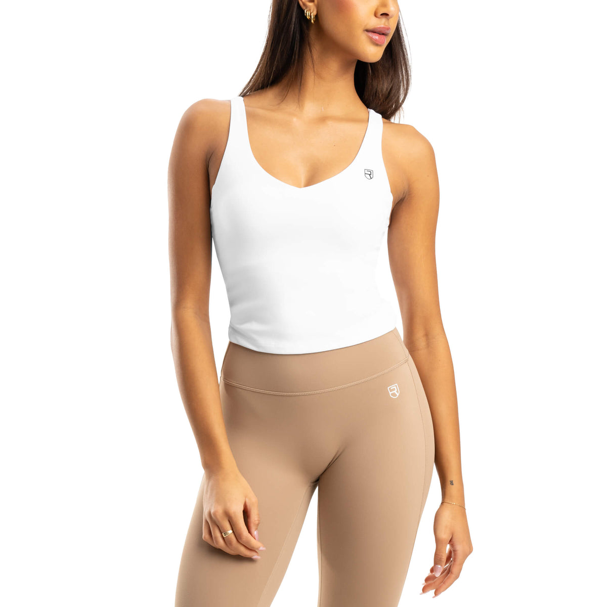 Feels Padded Tank Top - White