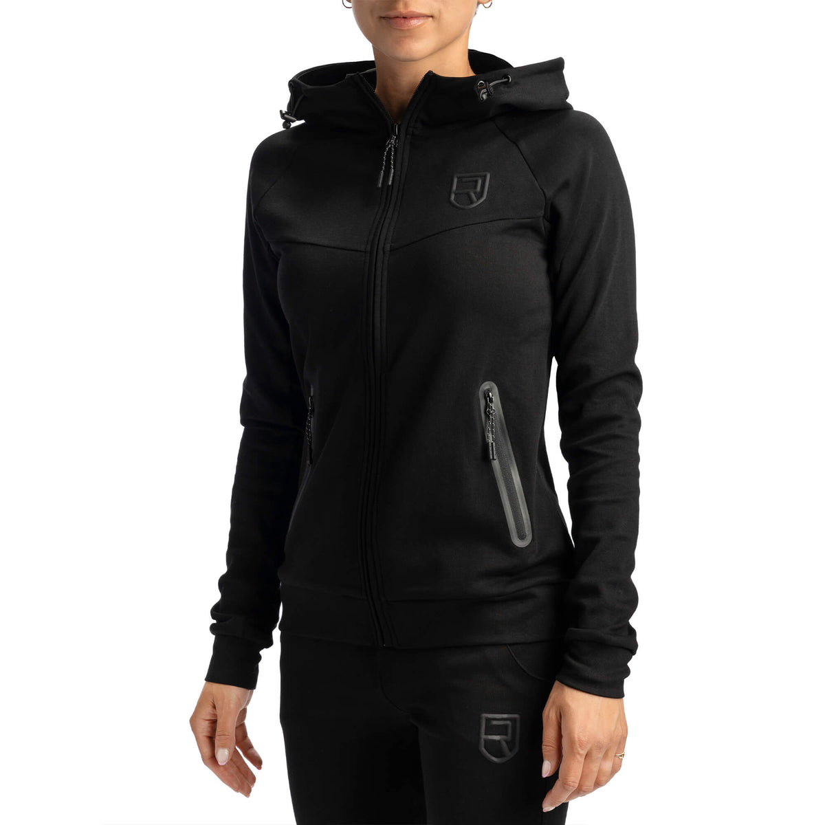 Sweat à capuche Peak pour femme - Noir