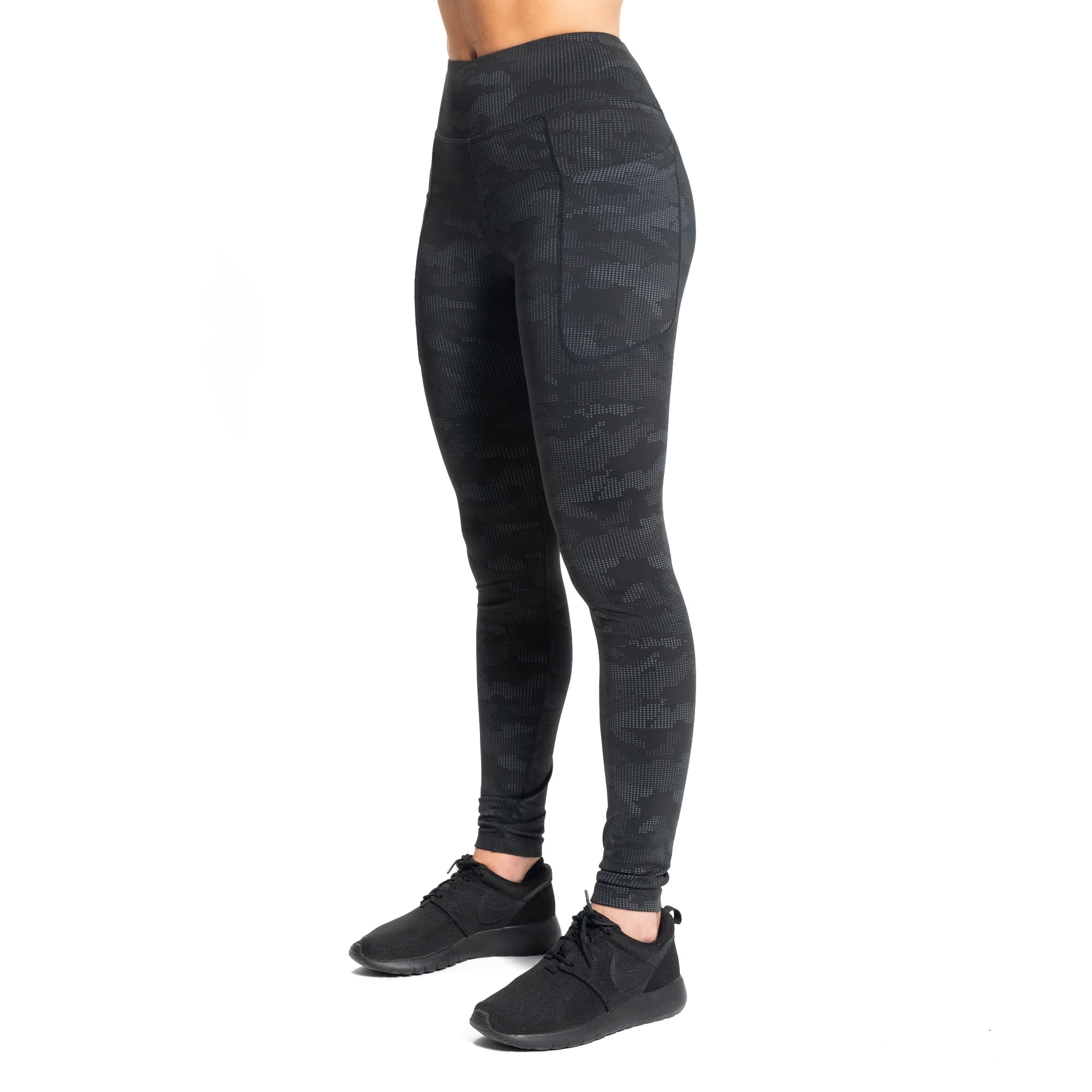 Absolute High-Waisted Pockets Leggings - Reflective Black Camo