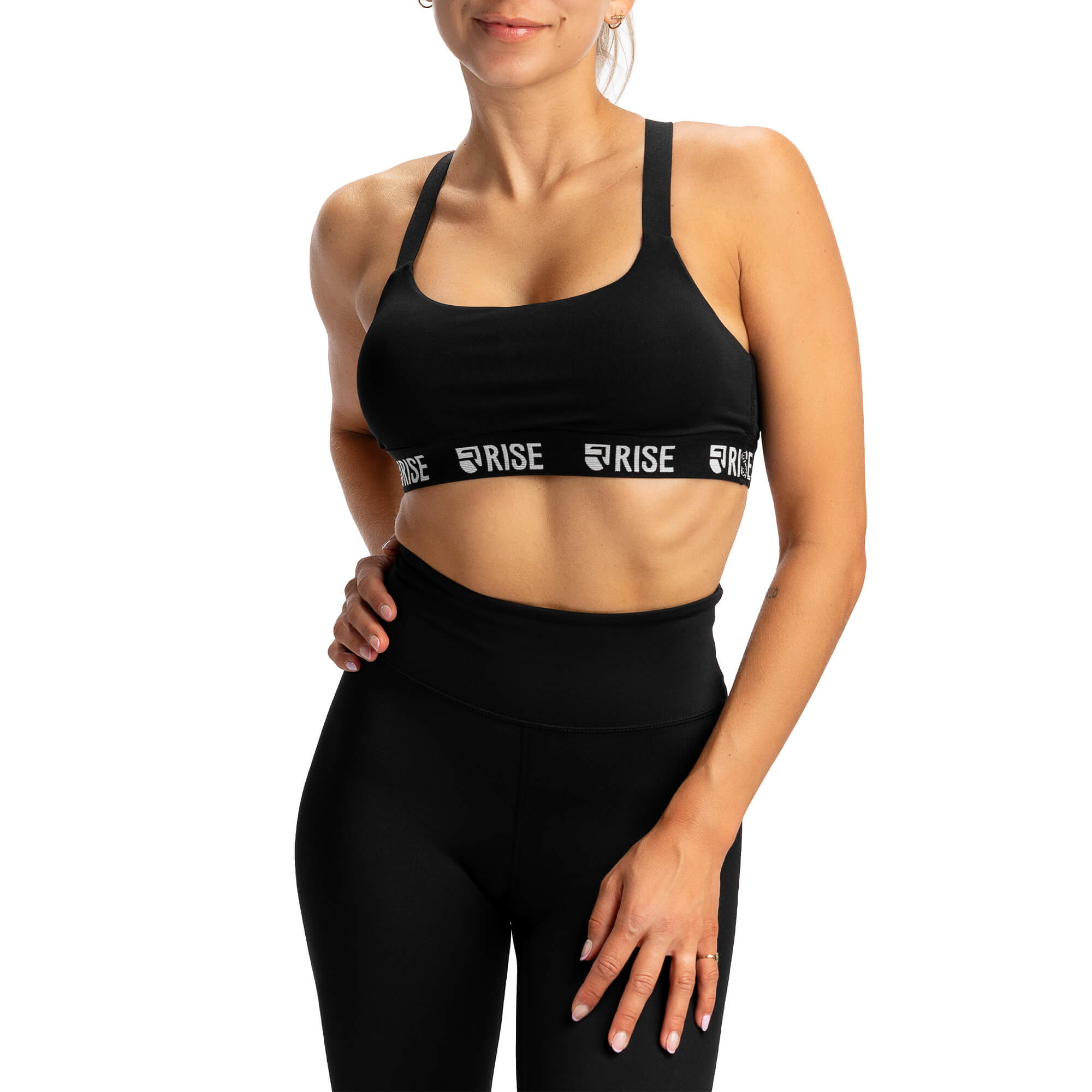 Splits59 Sports Bra Women's Small S Black White Athletic Brigitte Mesh NWT