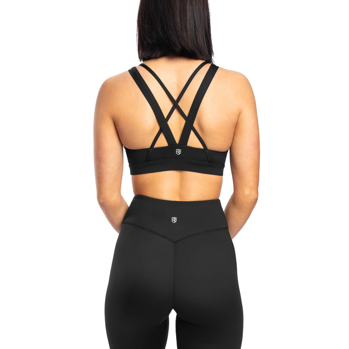 Radiance Zip Front Sports Bra - Black