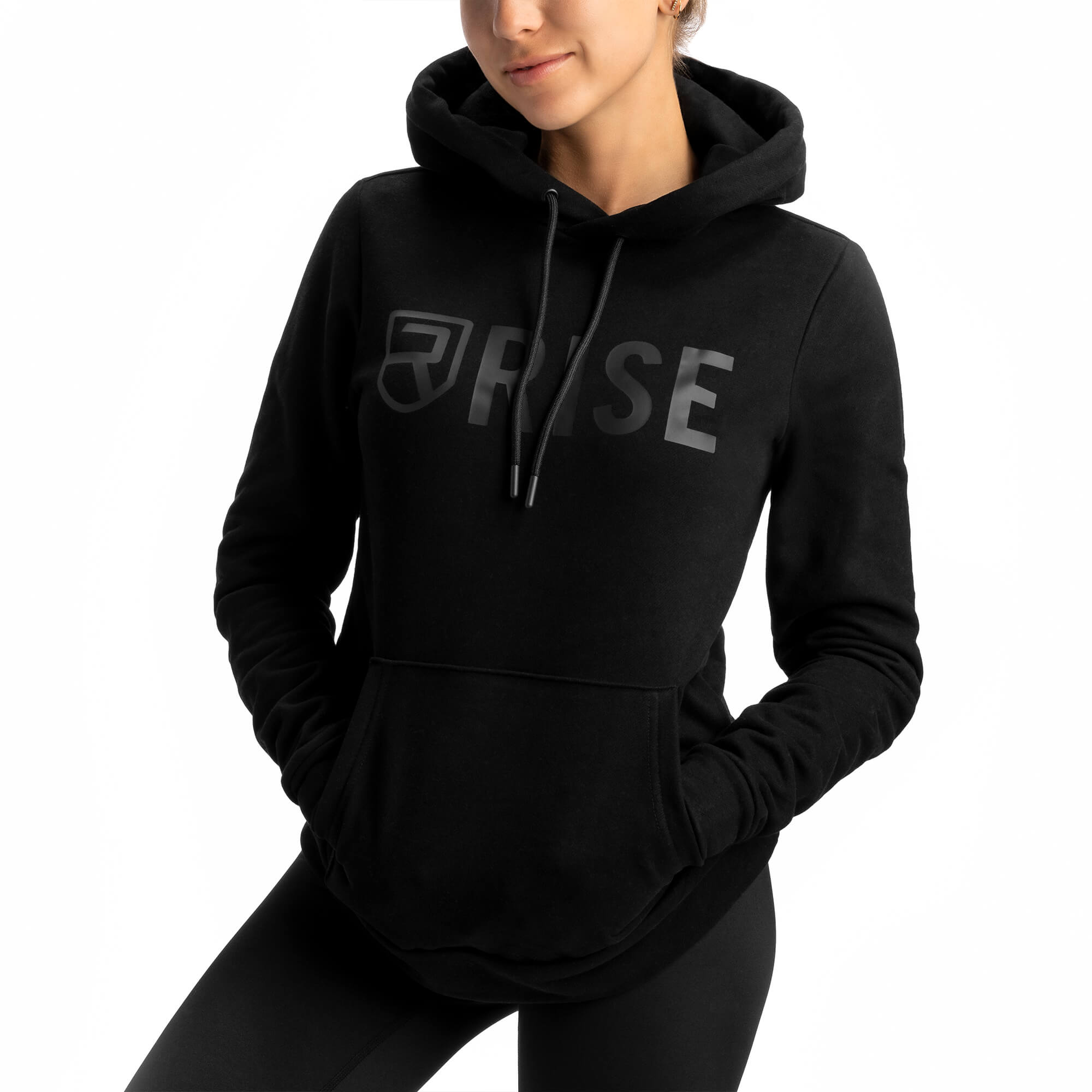 Women Signature Hoodie - Black on Black