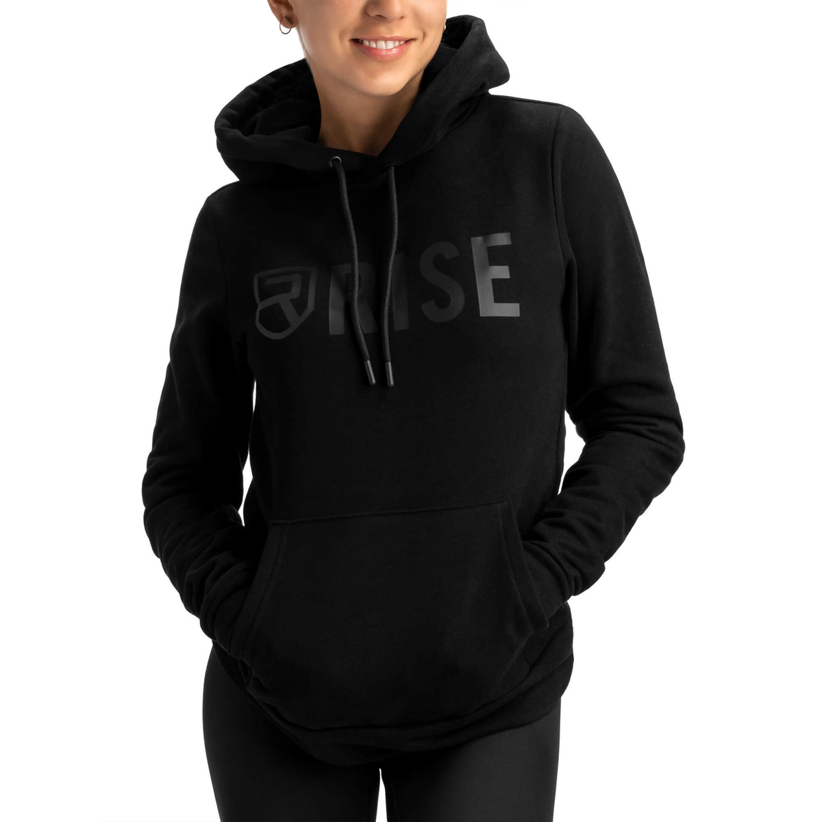 Sweat à capuche Signature Femme - Noir sur Noir