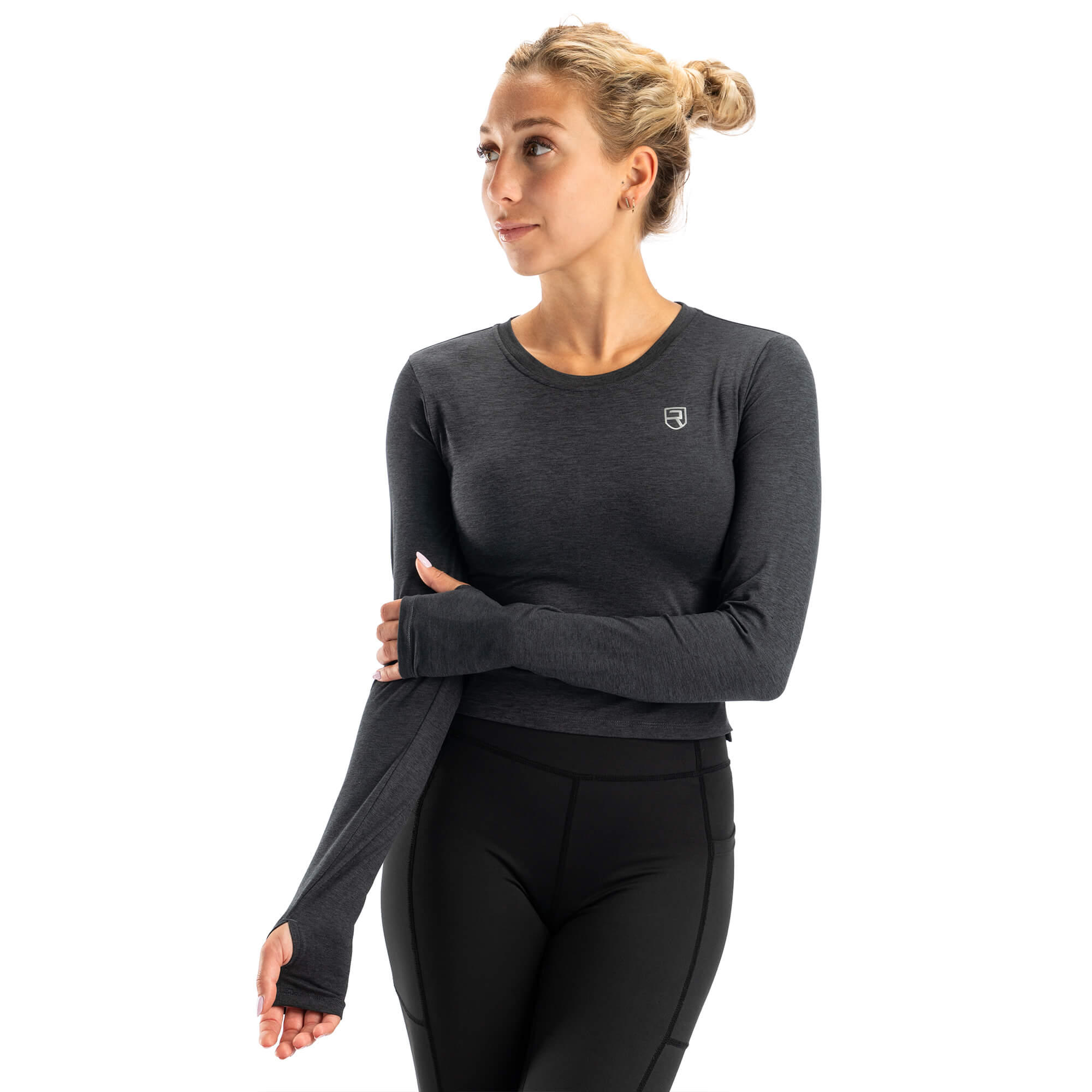 Softest Long Sleeve – Black Marl