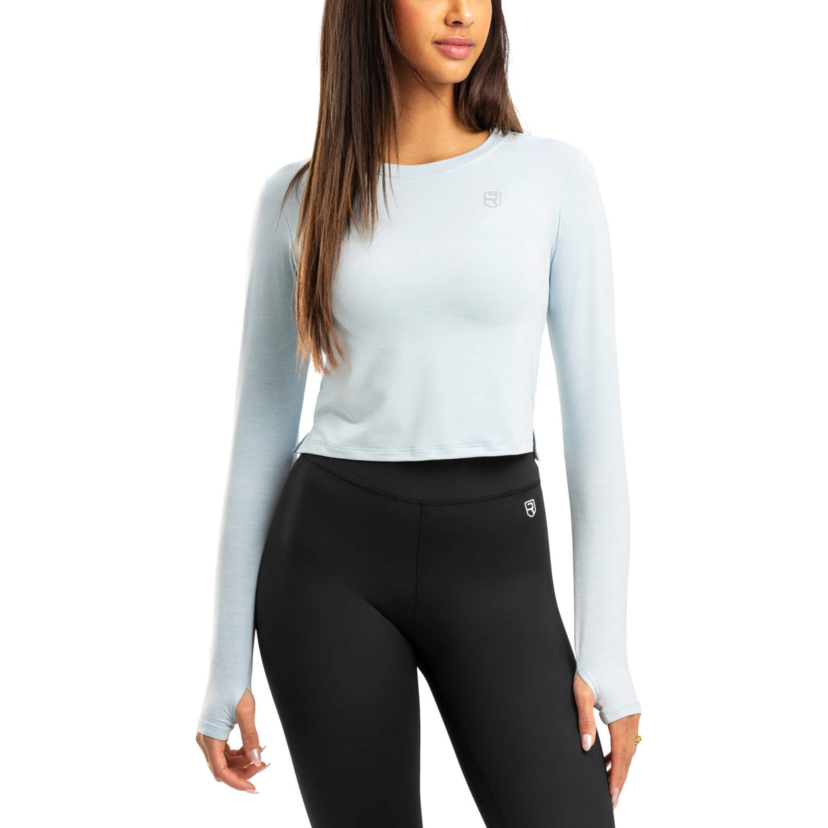 Softest Long Sleeve – Light Blue Marl