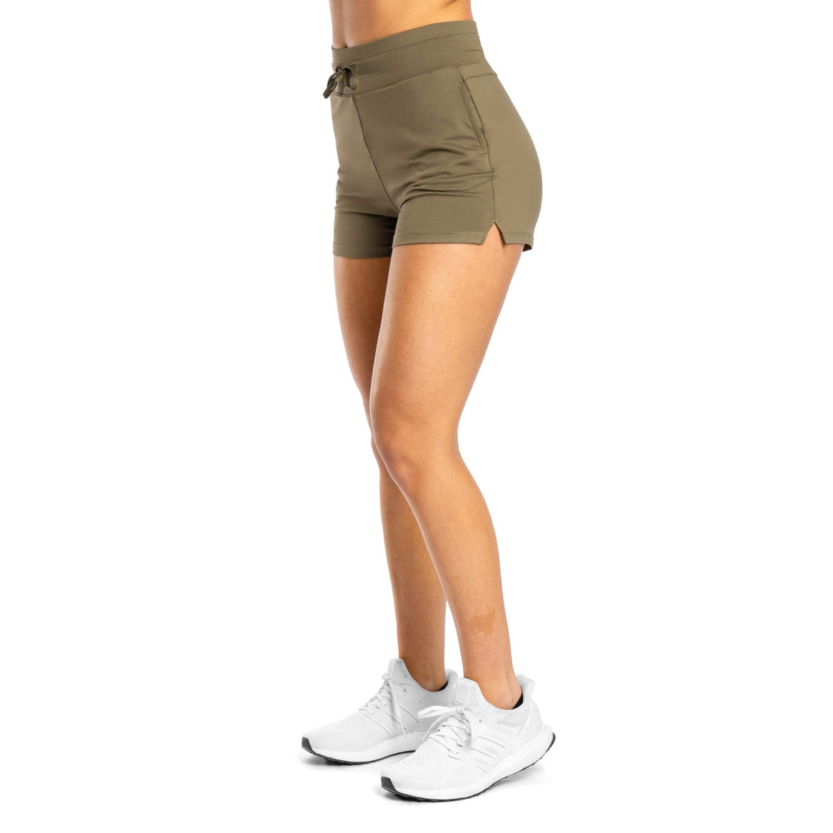 Green shorts womens top