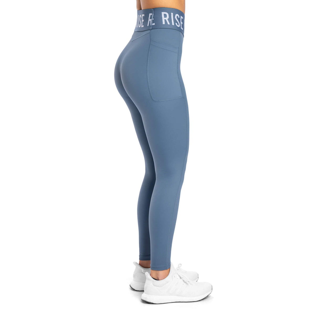 Legging taille haute avec poches Spirit - Bleu orage