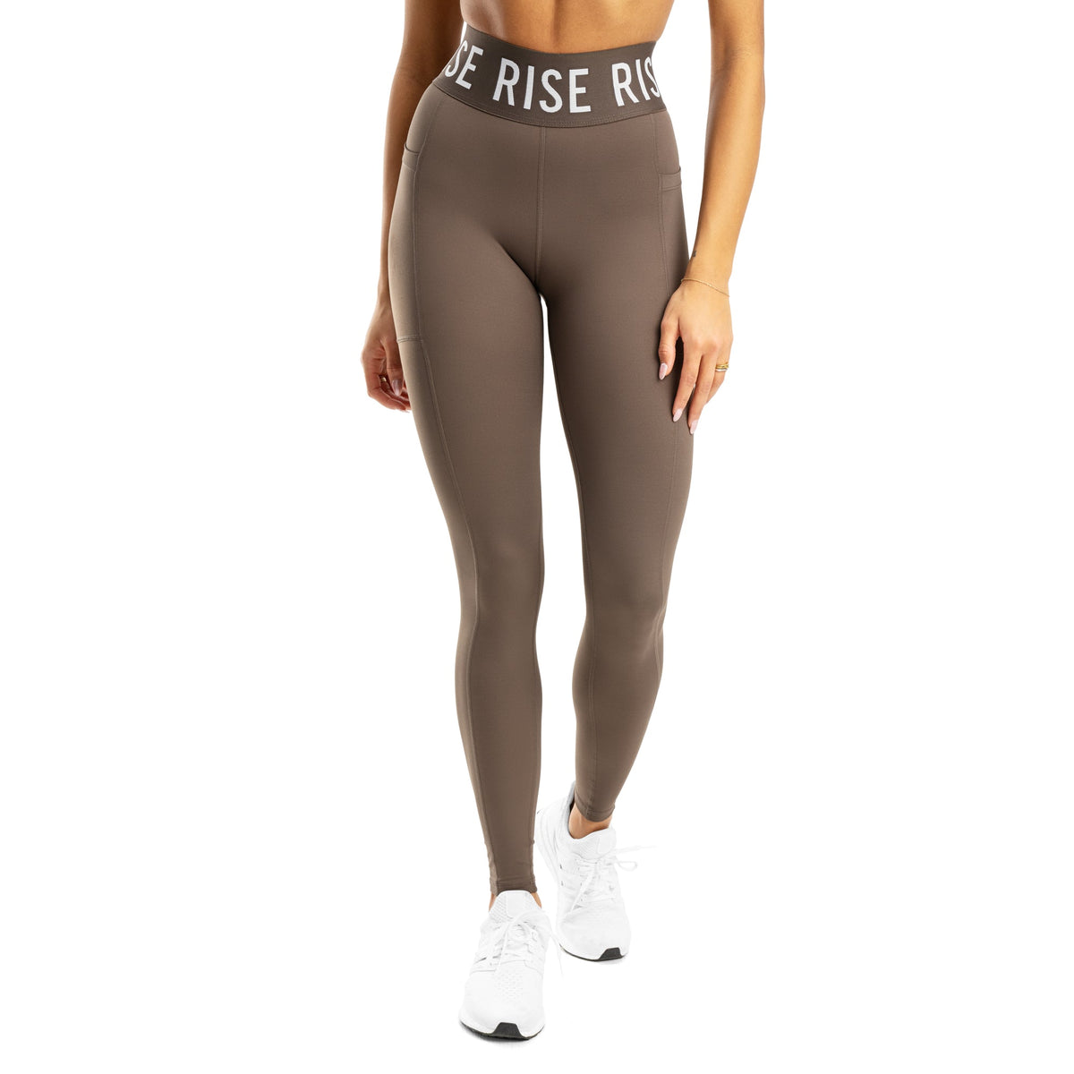 Legging taille haute avec poches Spirit - Taupe