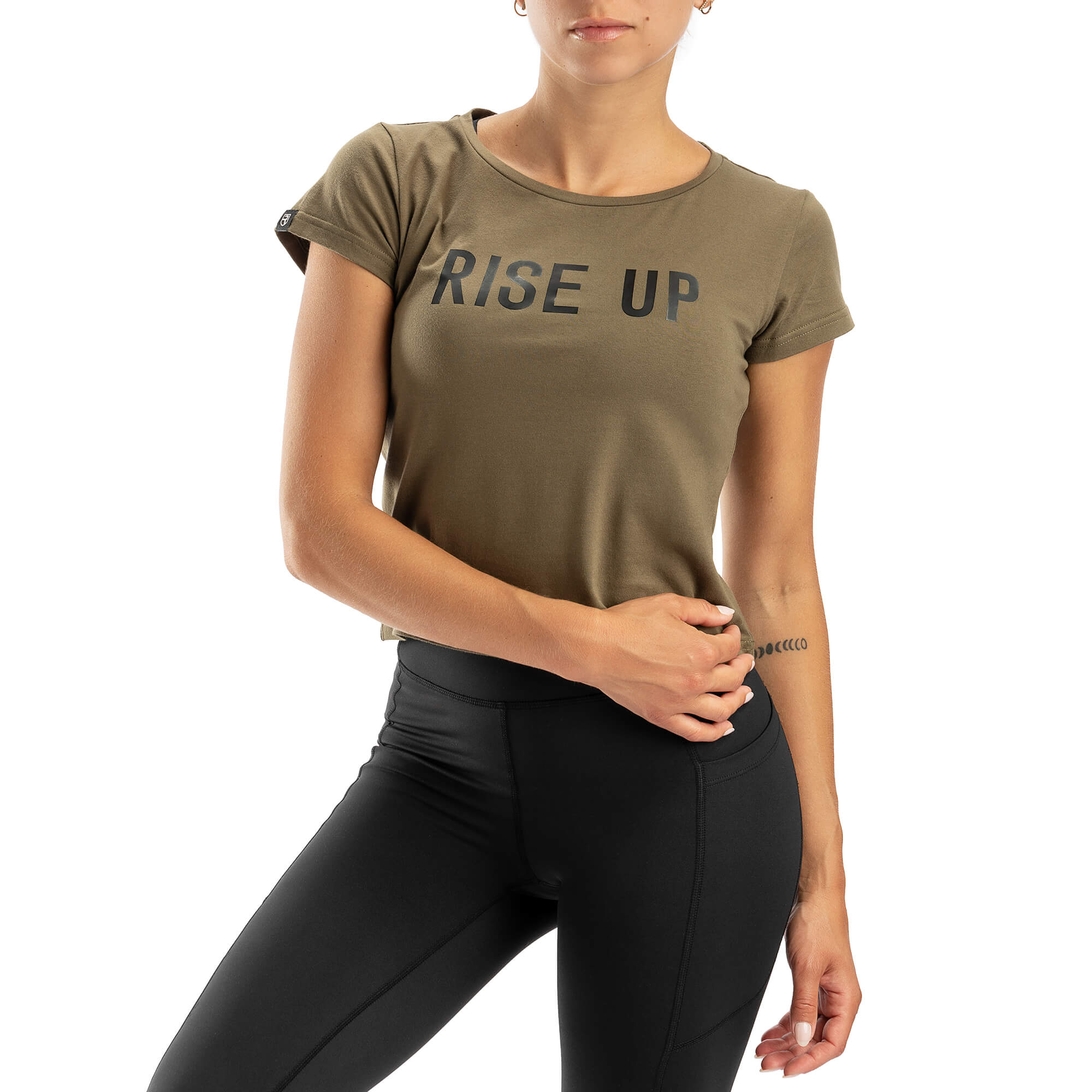 Rise Up T-Shirt – Army Green