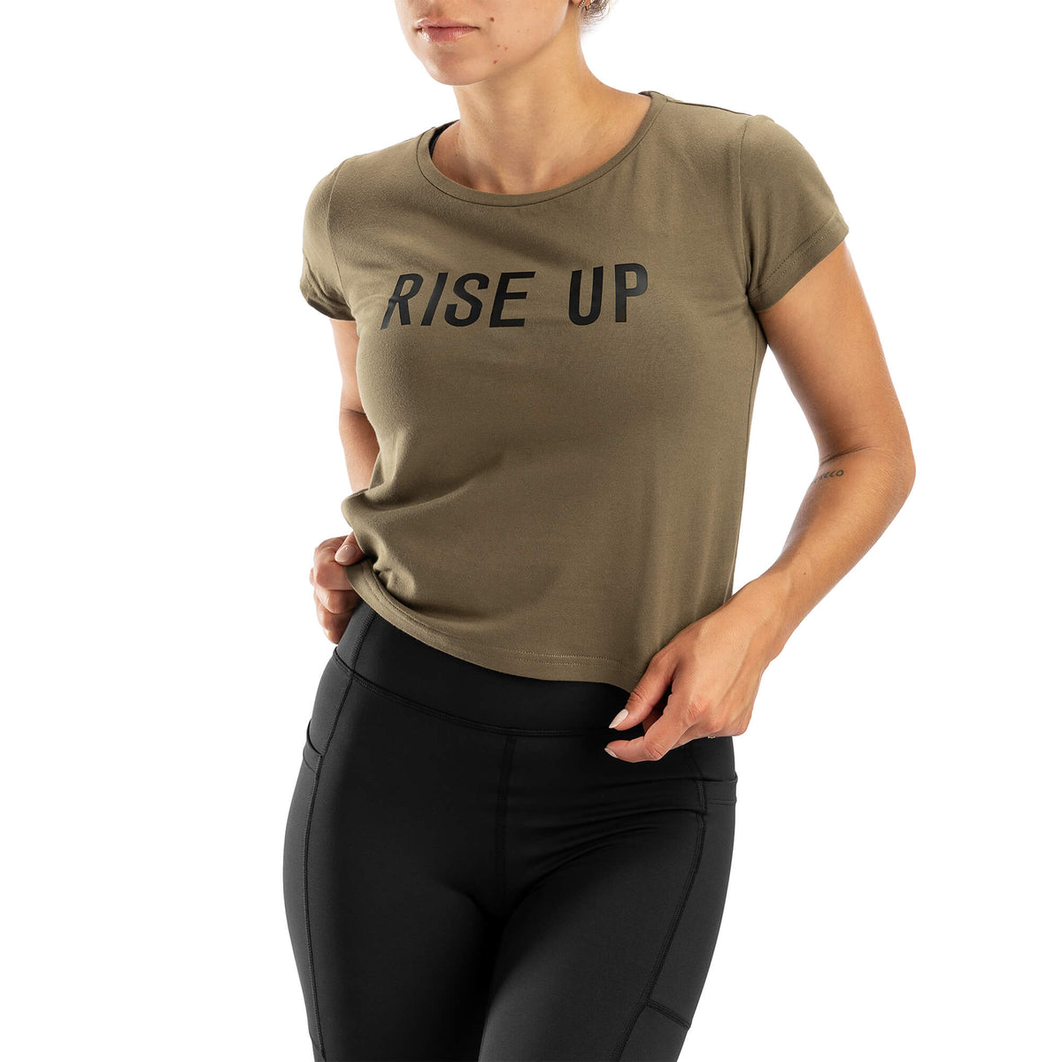 T-shirt Rise Up - Vert armée